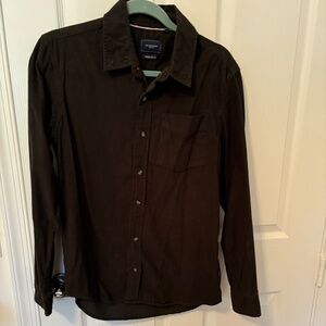 7Diamonds dark green men’s small regular fit corduroy cotton button down shirt.